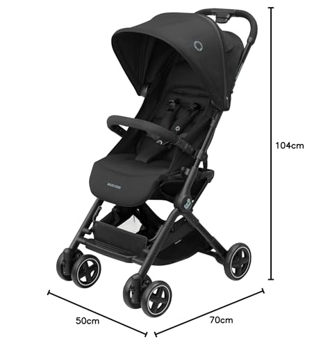 Maxi-Cosi Lara2 Buggy, leicht & kompakt, Liegefunktion, bis 22 kg, Schwarz