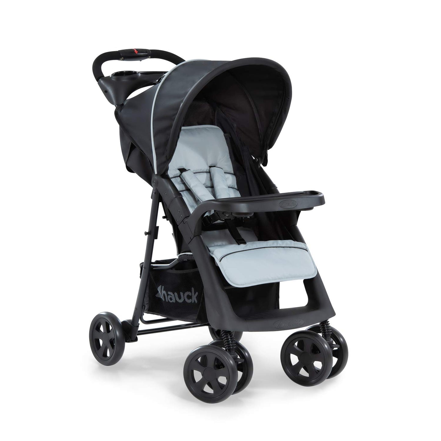 Hauck Shopper Neo II Buggy, liegefunktion & faltbar, bis 22 kg, Schwarz/Grau