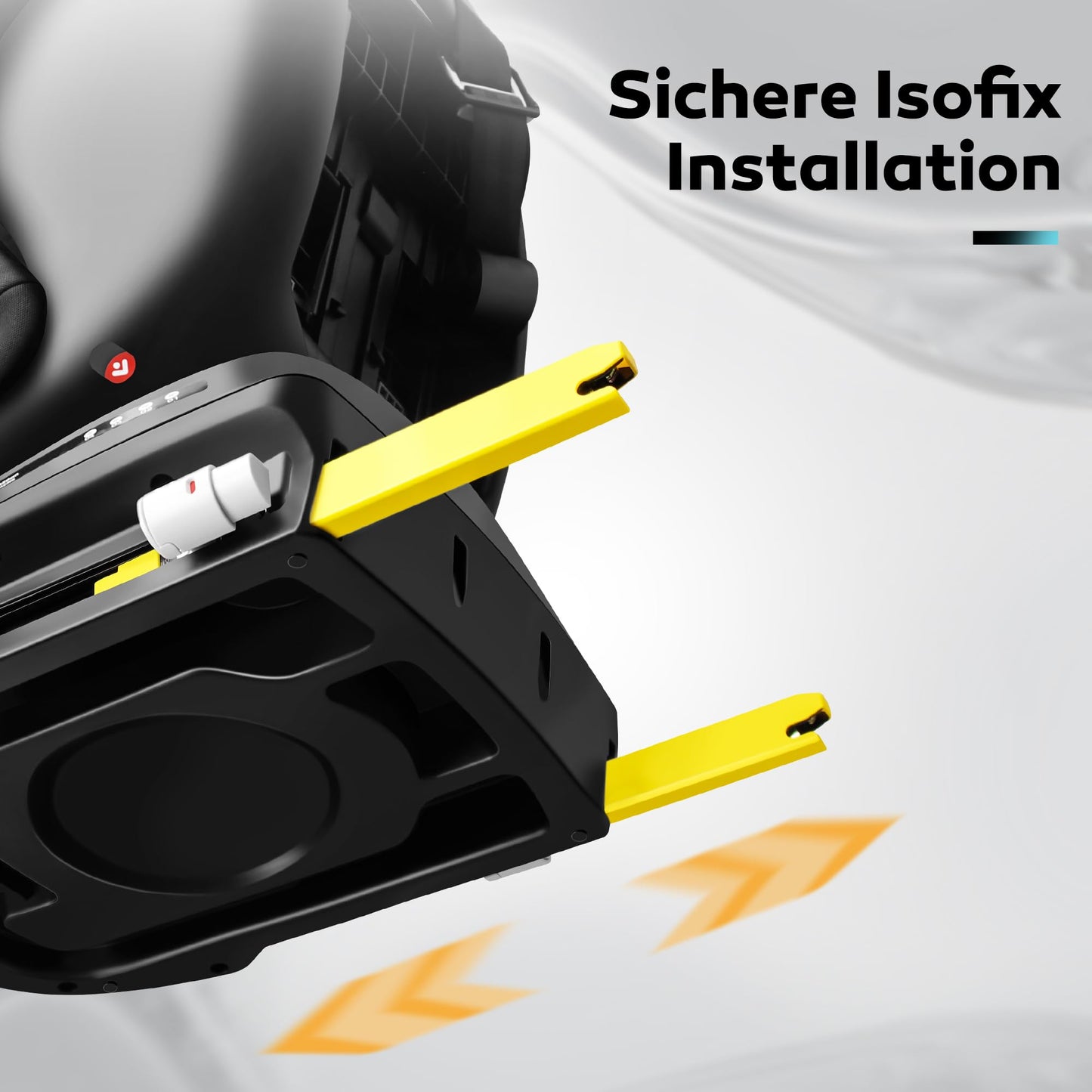 LETTAS i-Size Kindersitz 360° drehbar, Isofix, 40–150 cm, 0–12 Jahre