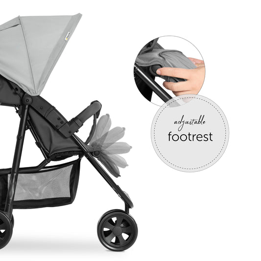 Hauck Buggy Citi Neo 3, leicht & faltbar, bis 22 kg, Grau