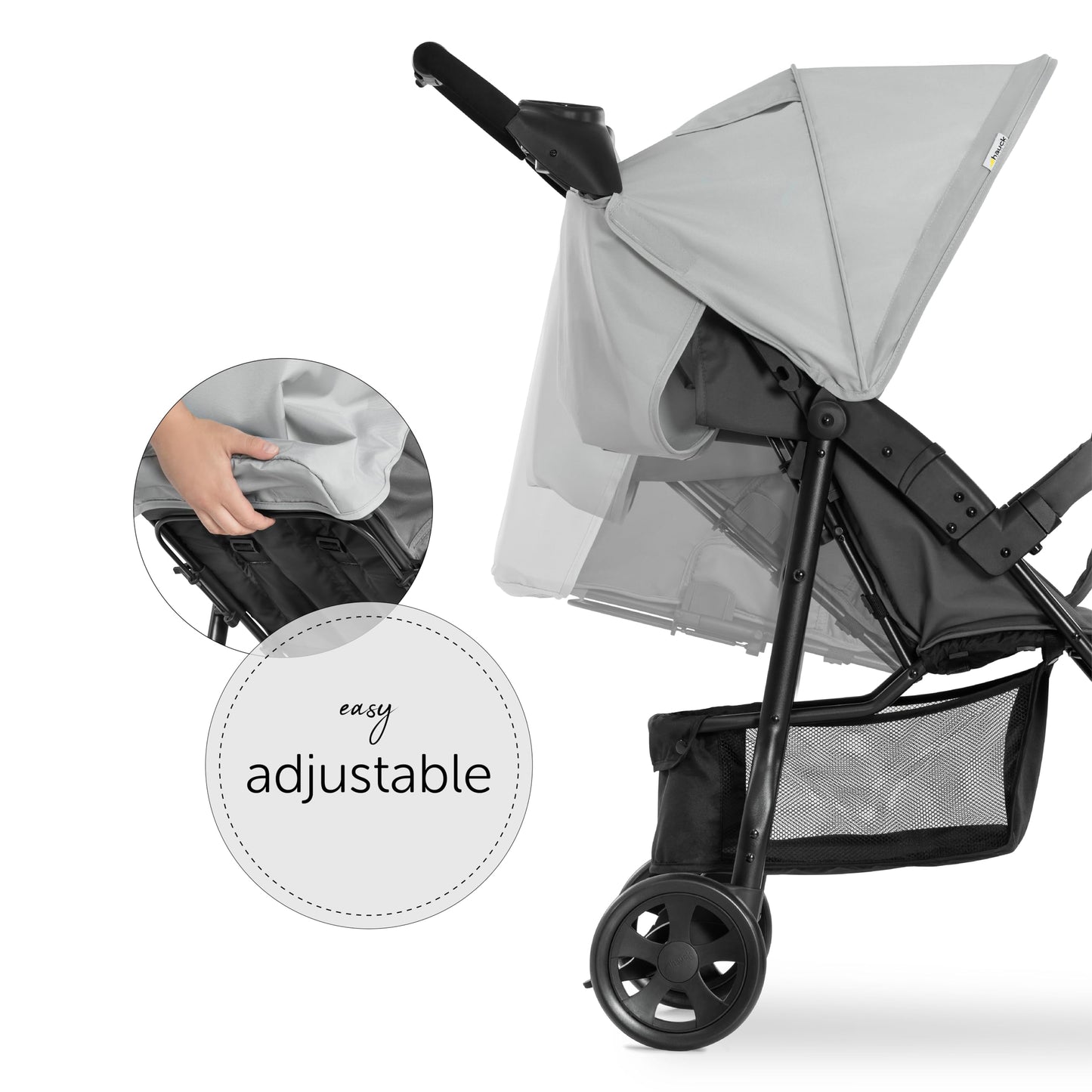 Hauck Buggy Citi Neo 3, leicht & faltbar, bis 22 kg, Grau